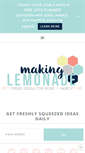 Mobile Screenshot of makinglemonadeblog.com